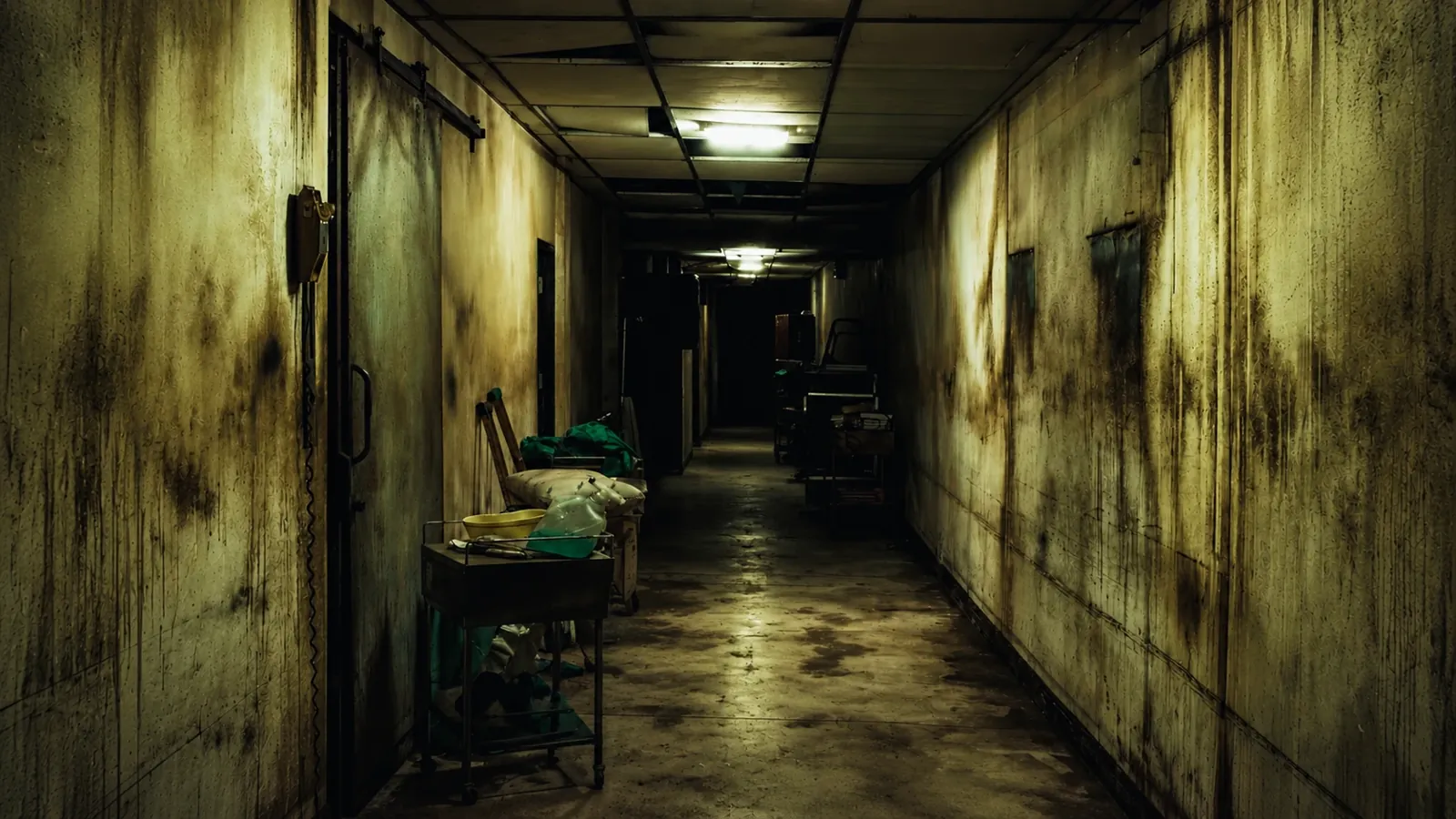 Le couloir de GAËTAN, escape game horreur chez GRU à Bordeaux